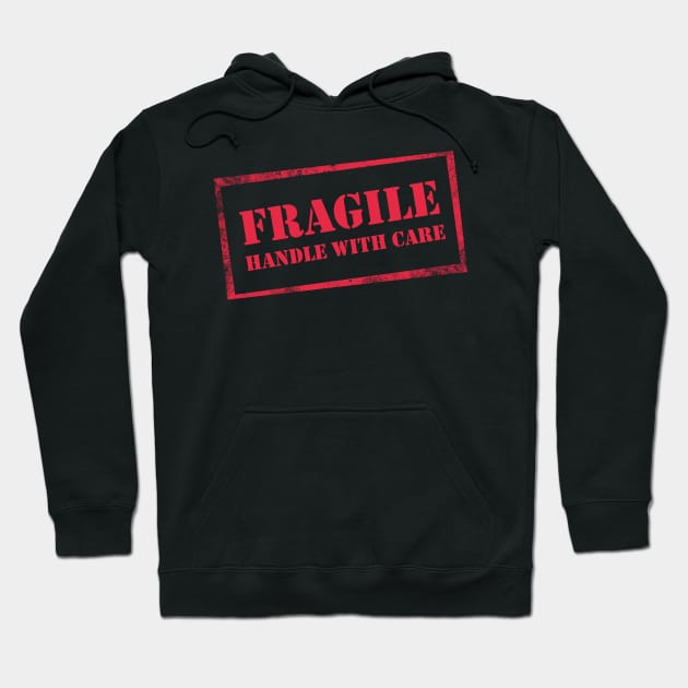 Fragile, Handle with Care Hoodie by BethsdaleArt